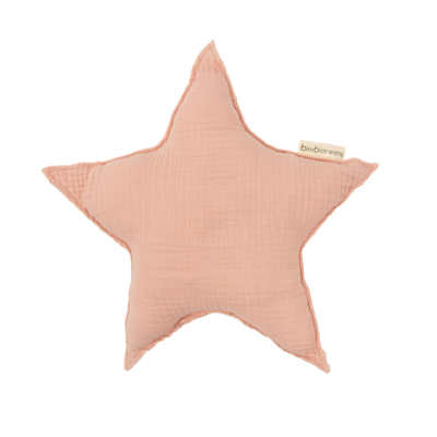 Cojín decorativo 40x40 estrella rosa