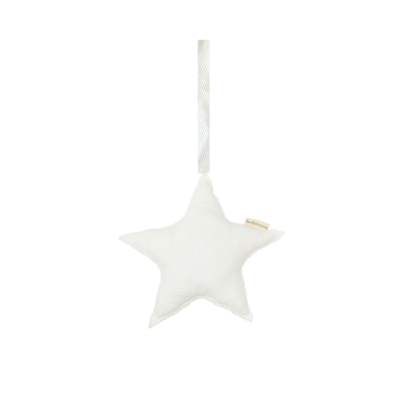 Colgador decorativo sonajero blanco