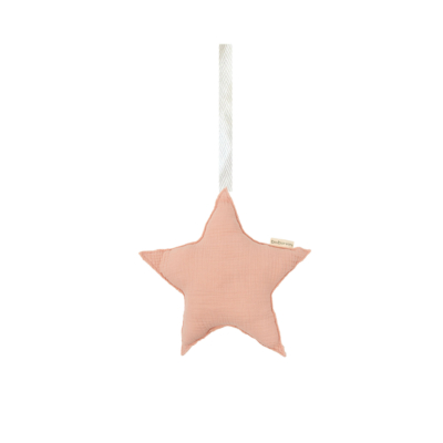 Colgador decorativo sonajero rosa