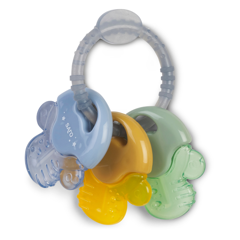Mordedor para bebe Saro Mordedor de agua Keys Mist Blue - Imagen 1