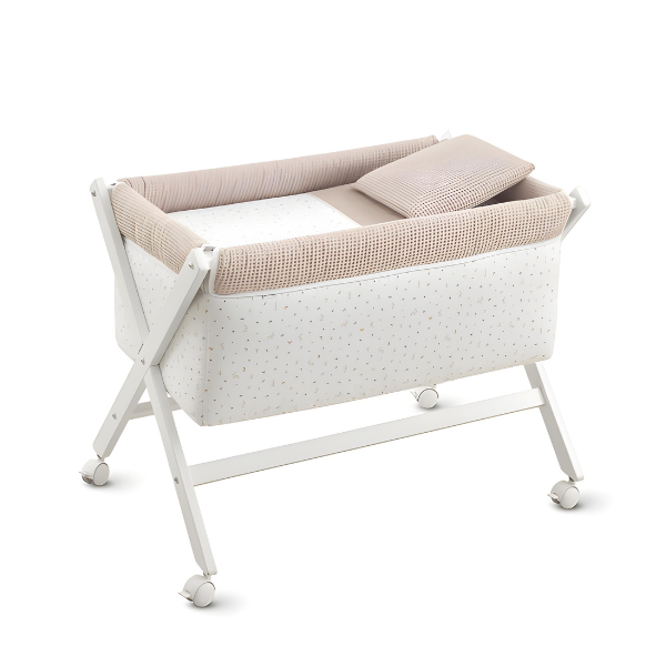 52629 Minicuna de madera blanca Rabbit beige - Imagen 1