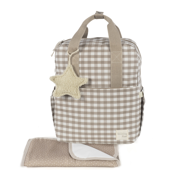 1120800391_a Mochila maternal Caetana Sand - Imagen 1