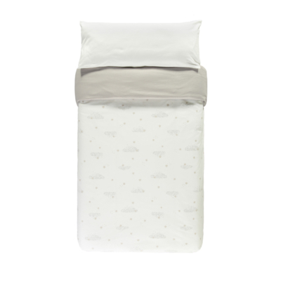 Funda nórdica para maxicuna Starry night blanco