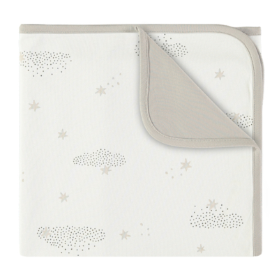 Manta punto Starry night blanco