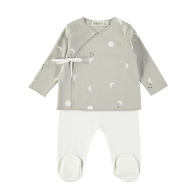 Conjunto de jubón y polaina Luna 0 meses