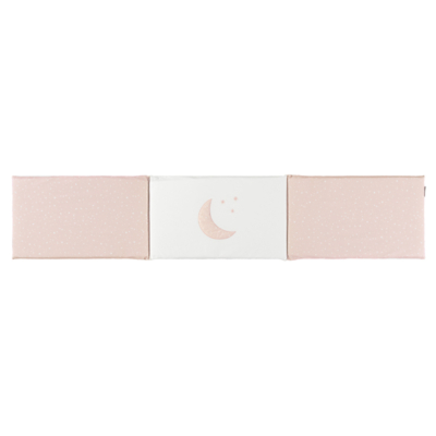 Protector para cuna  de 70cm. Cosmos rosa