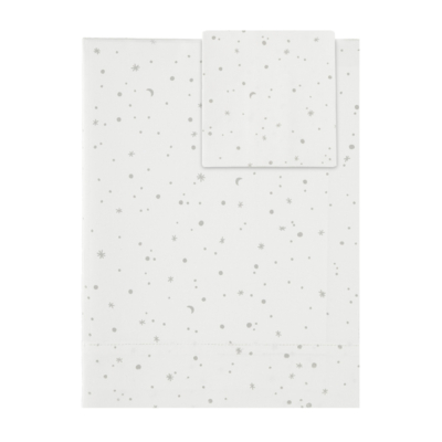 Juego de sábanas 60x120cm Cosmos gris