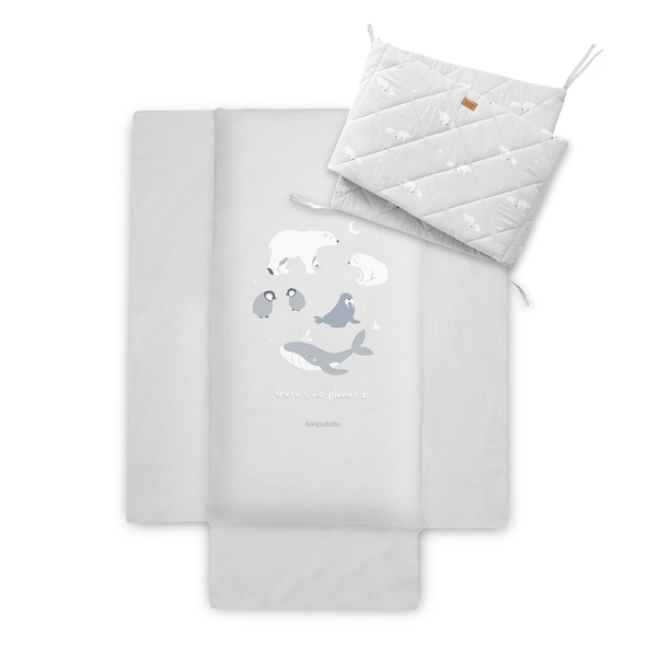 0425PL52-009_C Pack Funda nórdica + Relleno + Protector Polaris Gris - Imagen 1