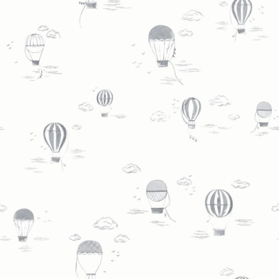 Papel pintado Érase una vez Balloons in the Clouds Anthracite
