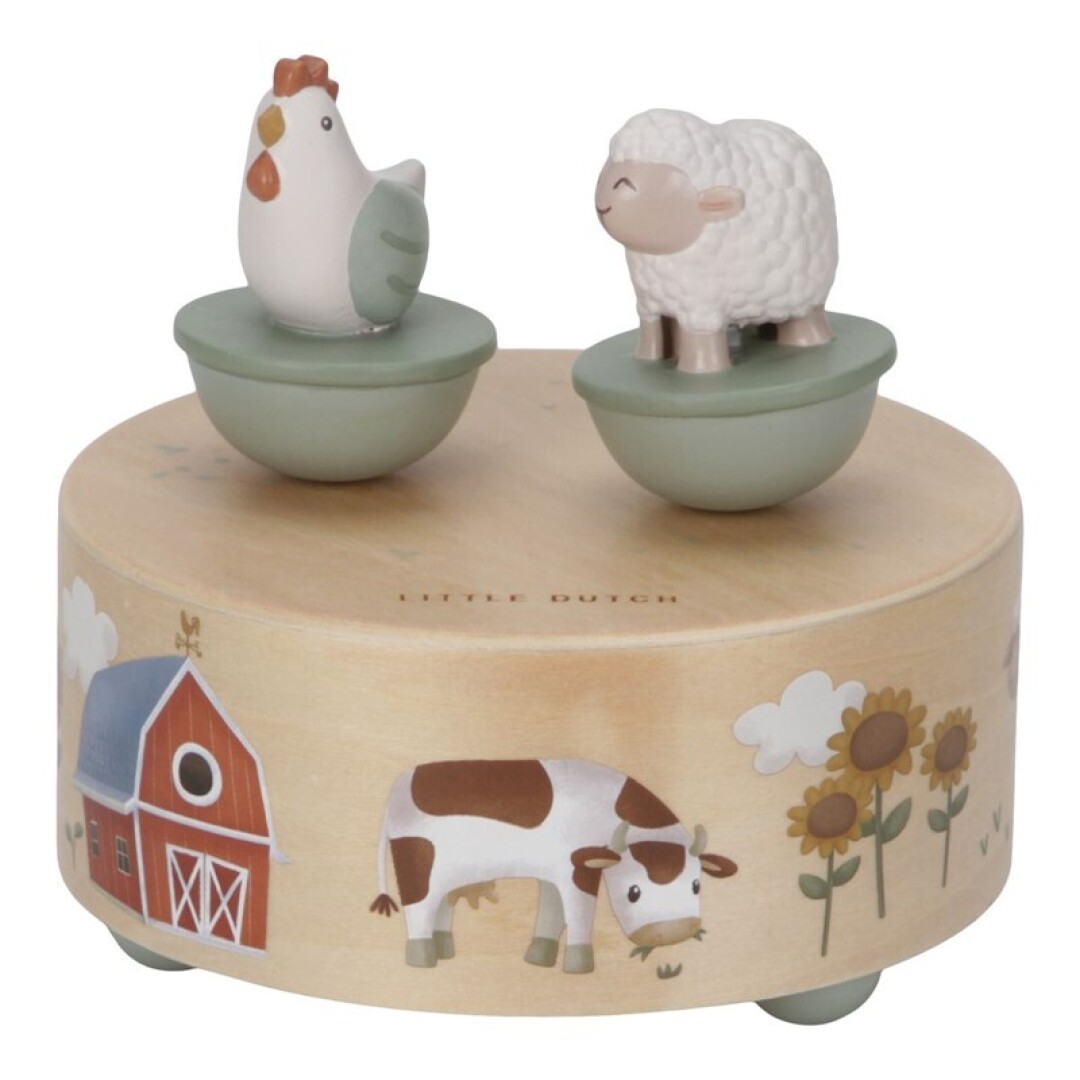 T8KY00016527 Caja de música pequeña granja - Imagen 1
