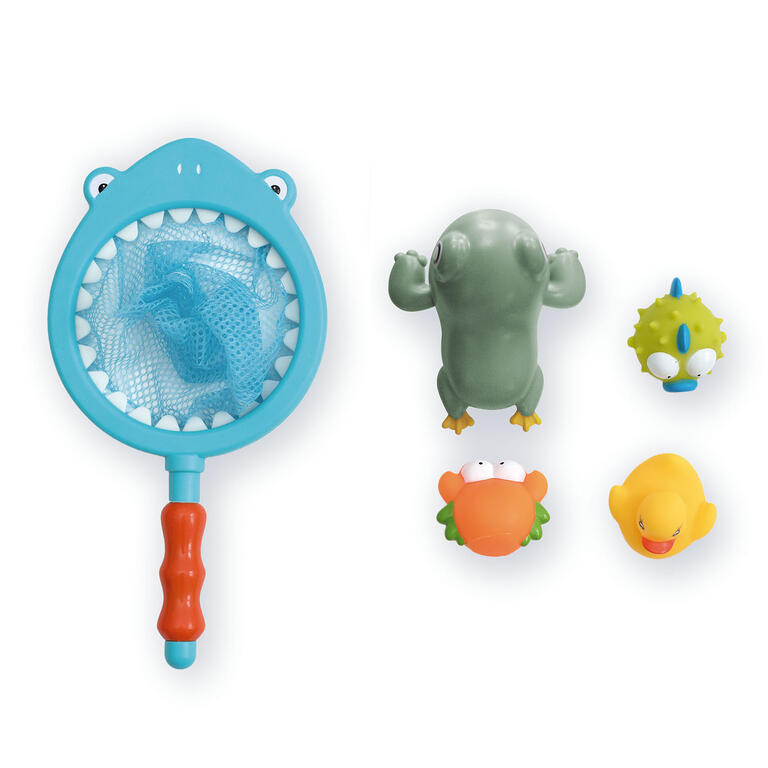 tl856-2 Red con forma de Tiburón con 4 muñecos de baño - Imagen 1