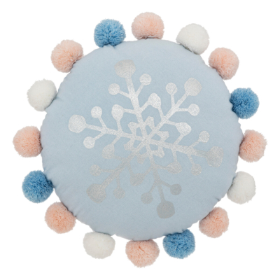 Cojín infantil con pompones Princesse de l'hivern