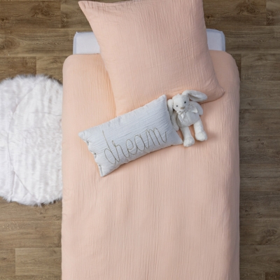 Funda nórdica infantil de cama + Cojín rosa