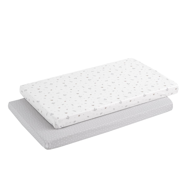 54470 Pack de 2 bajeras para minicuna Ardi gris - Imagen 1