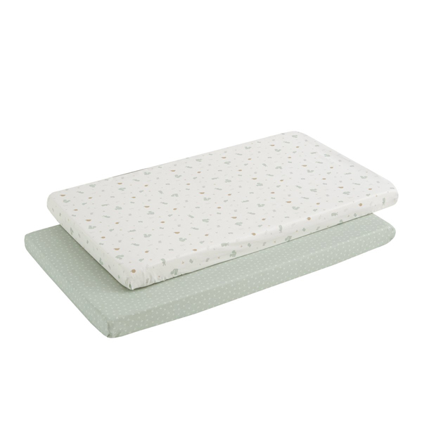 54509 Pack de 2 bajeras para minicuna Ardi verde - Imagen 1
