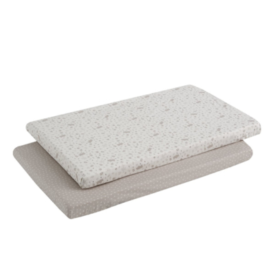 Pack de 2 bajeras para minicuna Abete beige