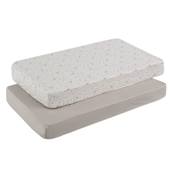 54549 Pack de 2 bajeras para cuna Abete beige - Imagen 1