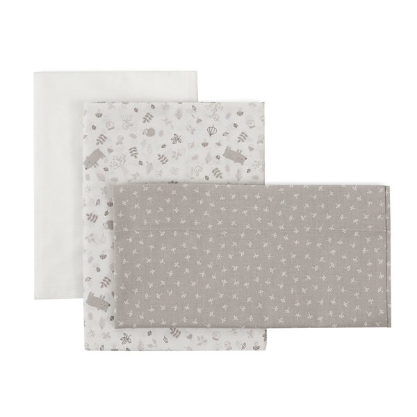 54553 Juego de sábanas para minicuna Abete beige - Imagen 1