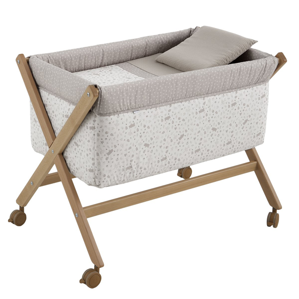 54561 Minicuna de madera natural Abete beige - Imagen 1