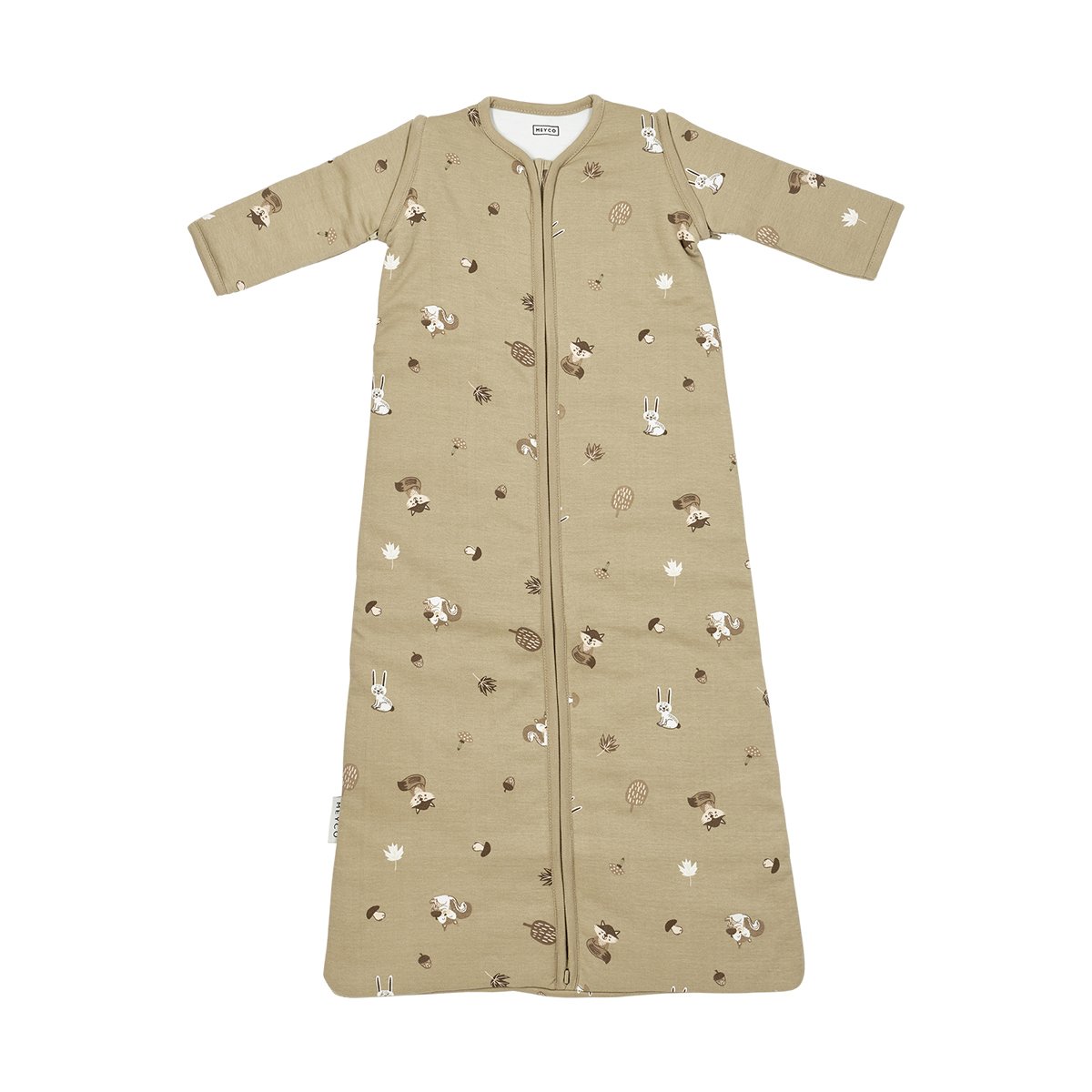 54740.jpg Saco de dormir con mangas desmontable TOG 2.5 60cm Forest Animals Sand - Imagen 1