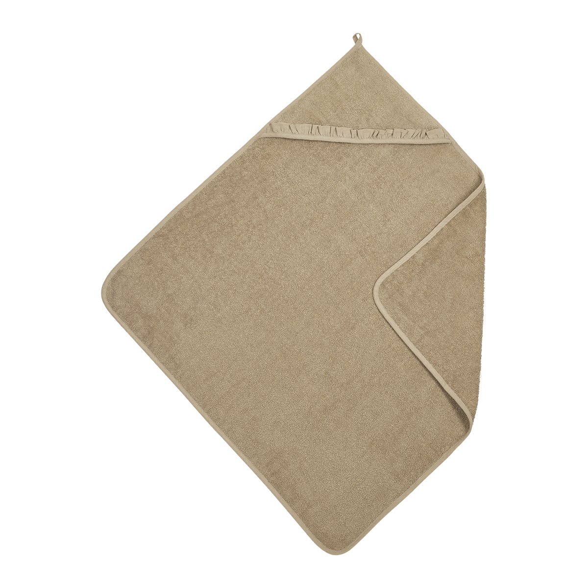 54791.jpg Capa de baño con volante 80x80cm Terry Taupe - Imagen 1