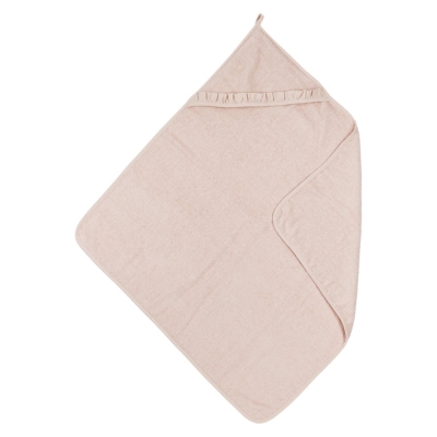 Capa de baño con volante 80x80cm Terry Soft Pink