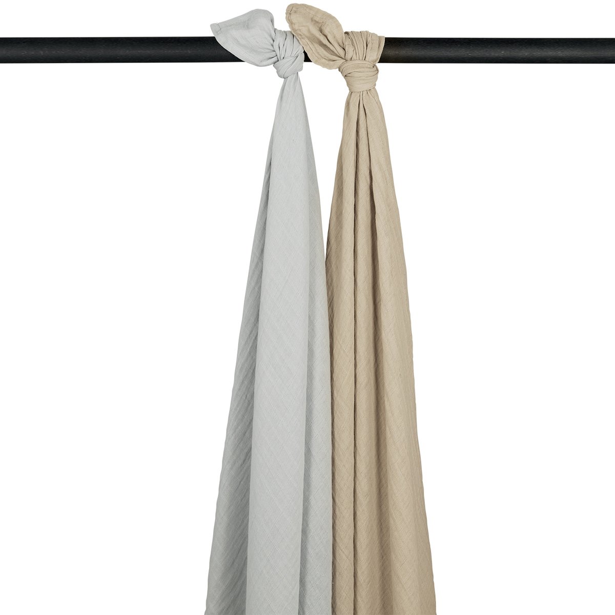 54813.jpg Pack de 2 muselinas 120x120cm Grey Sand - Imagen 1