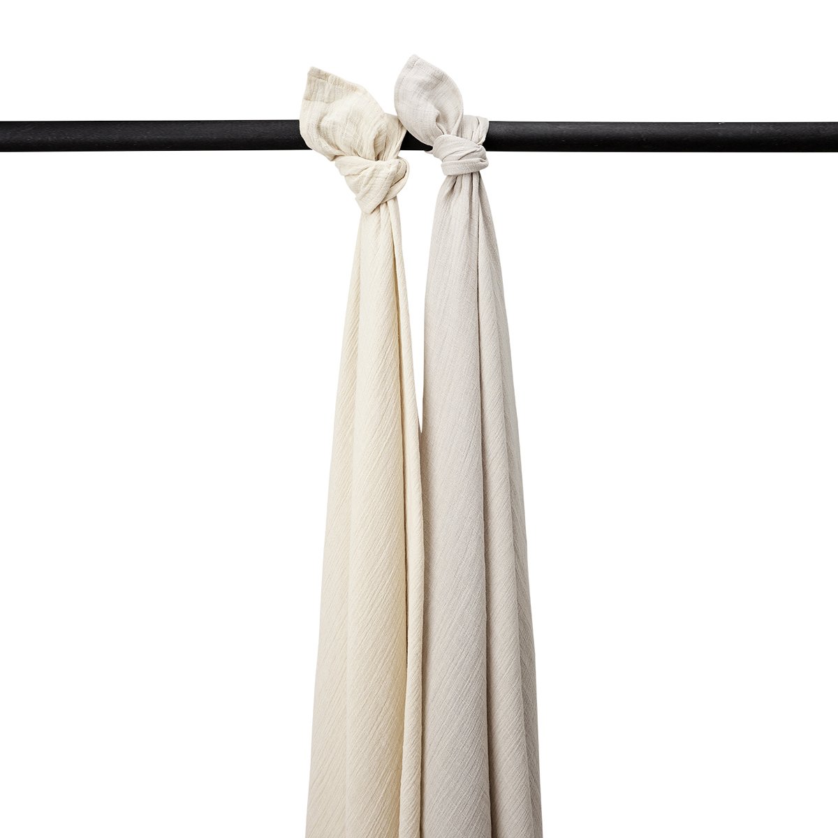 54815.jpg Pack de 2 muselinas 120x120cm Soft Sand Greige - Imagen 1