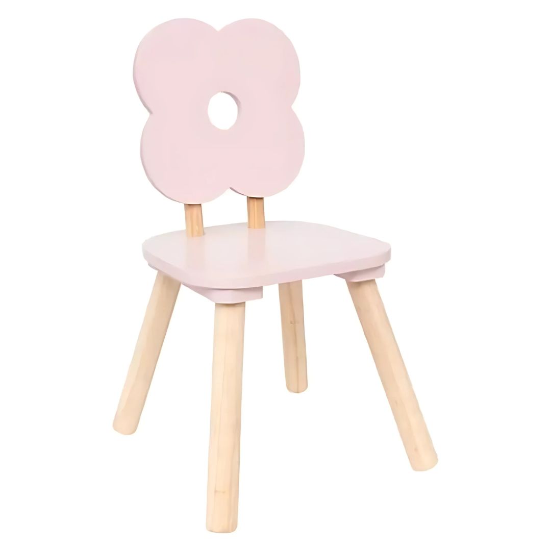 Diseño sin título (1) Silla de madera infantil Doucer rosa - Imagen 1
