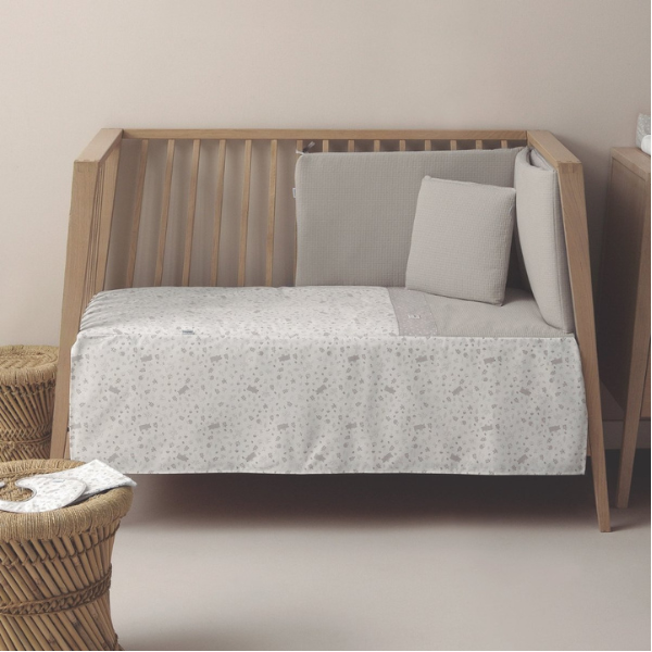 Diseño sin título - 2025-01-28T095042.720 Colcha con protector para cuna de 60 Abete beige - Imagen 1