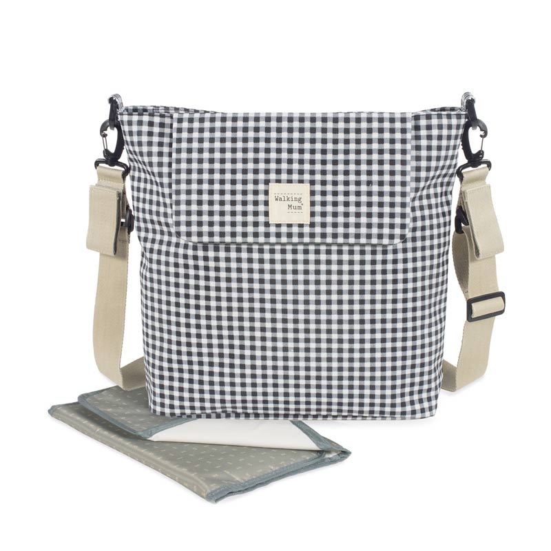 1120800445_a Bolso Canastilla I Love Vichy Negro - Imagen 1