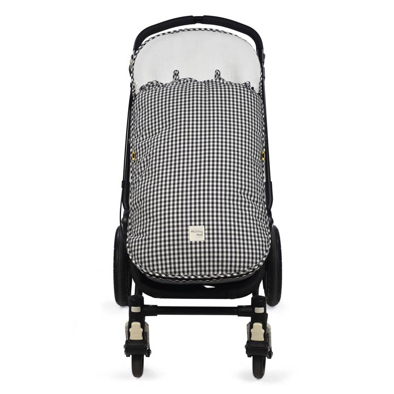 1120800455_a Saco silla entretiempo I love vichy negro - Imagen 1
