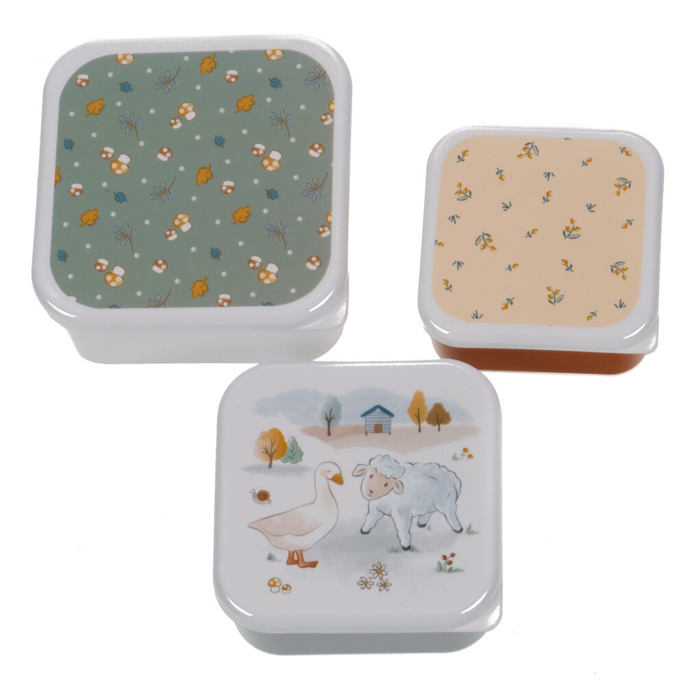 162235 Set de 3 cajitas para alimentos Louison - Imagen 1