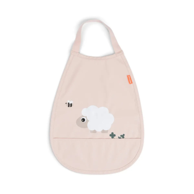 Babero pullover con bolsillo Tiny Farm Rosa
