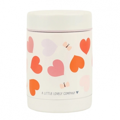 Termo para Sólidos de Acero Inoxidable Corazones de A Little Lovely Company