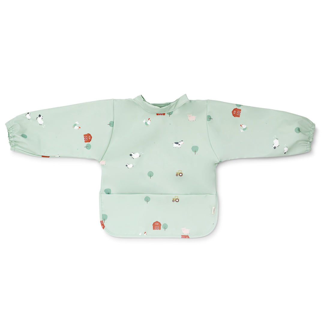 16580_A Babero impermeable con mangas Funny Farm - Imagen 1