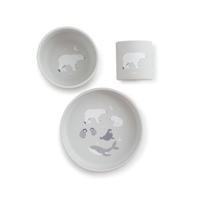 Set de alimentación 3 piezas print Polaris Gris