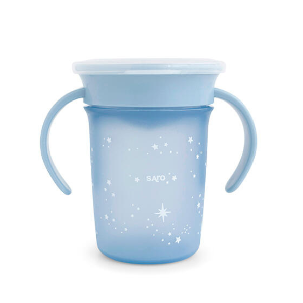 Diseño sin título (10) Vaso 360º antigoteo “Amazing Cup” azul - Imagen 1