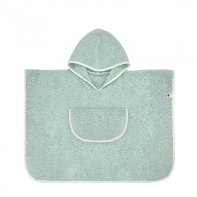 Poncho M 2-4 años 65cm. plain menta