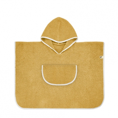 Poncho M 2-4 años 65cm. plain mostaza