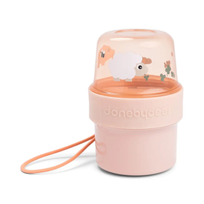 Caja para alimentos doble Tiny Farm Rosa