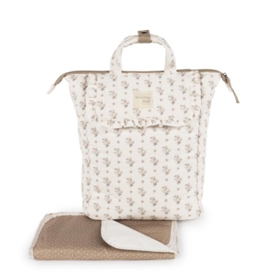 Mochila maternal Botton Flores