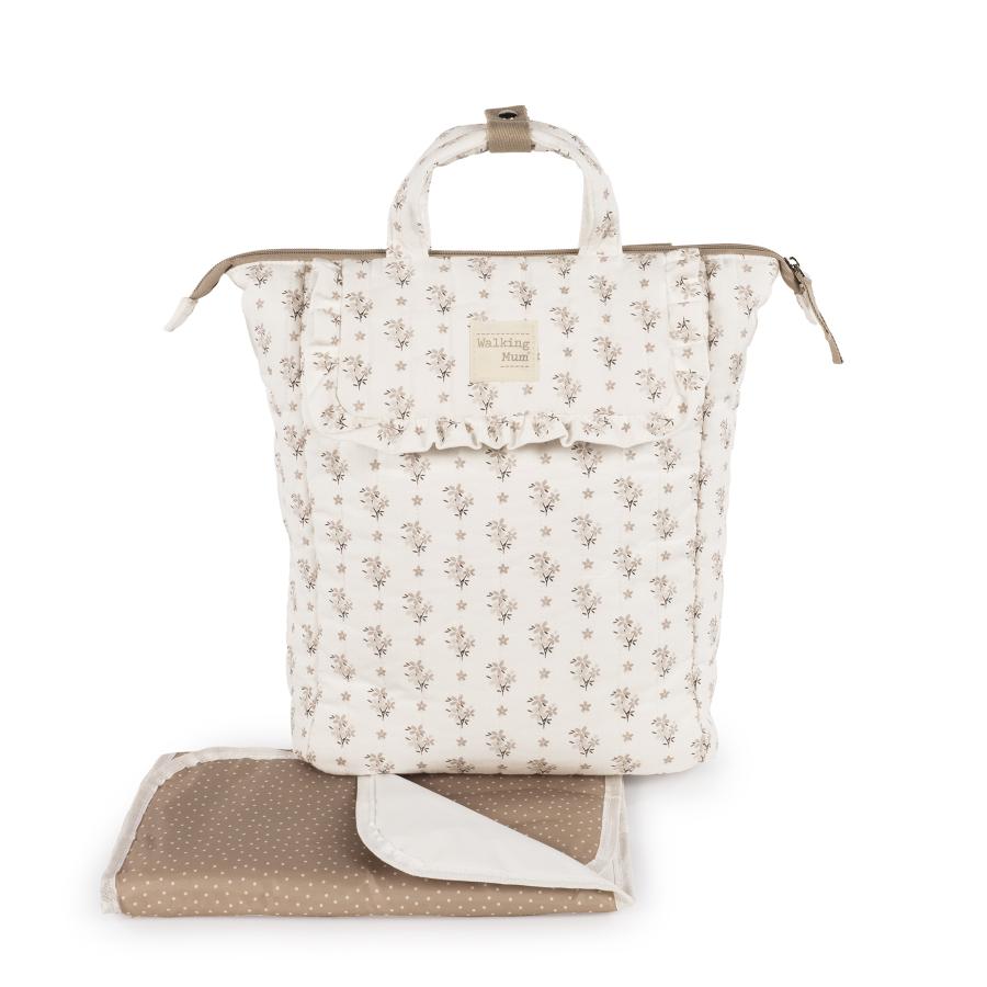 1120800471_a Mochila maternal Botton Flores - Imagen 1