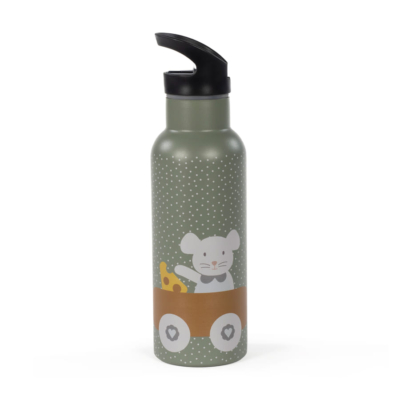 Botella de acero térmica Poppy Musgo