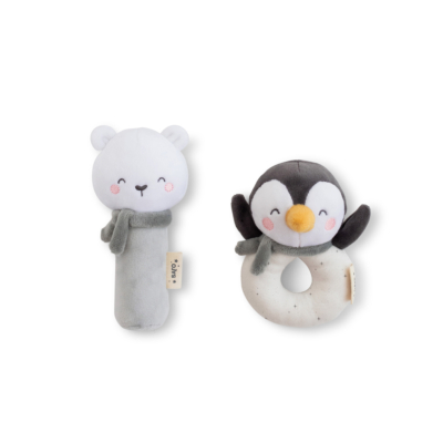 Pack de 2 sonajeros Polaris Gris