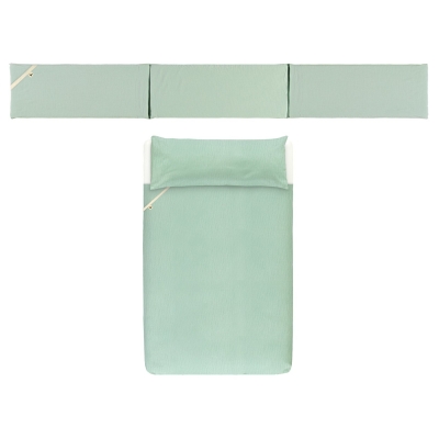 Funda nórdica más protector para minicuna plain menta
