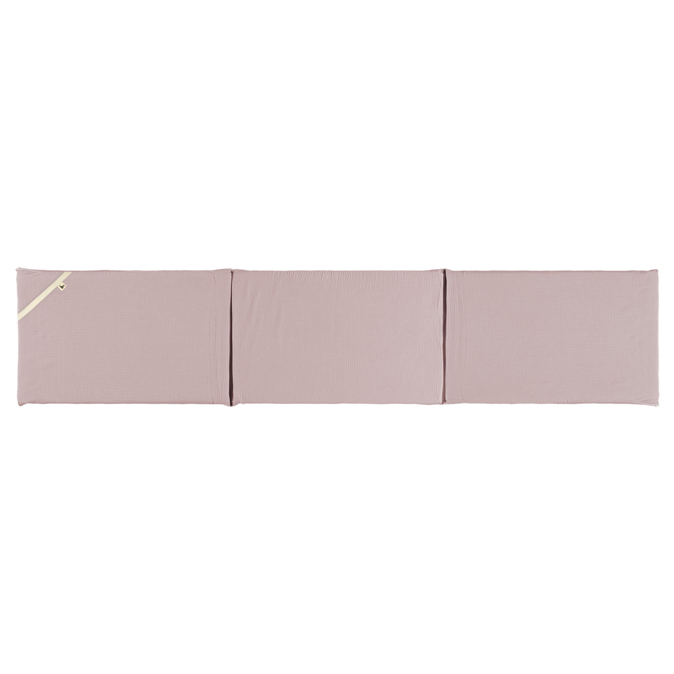 Protector cuna gasa Rosa Vintage Protector para cuna de 60cm. plain rosa vintage - Imagen 1
