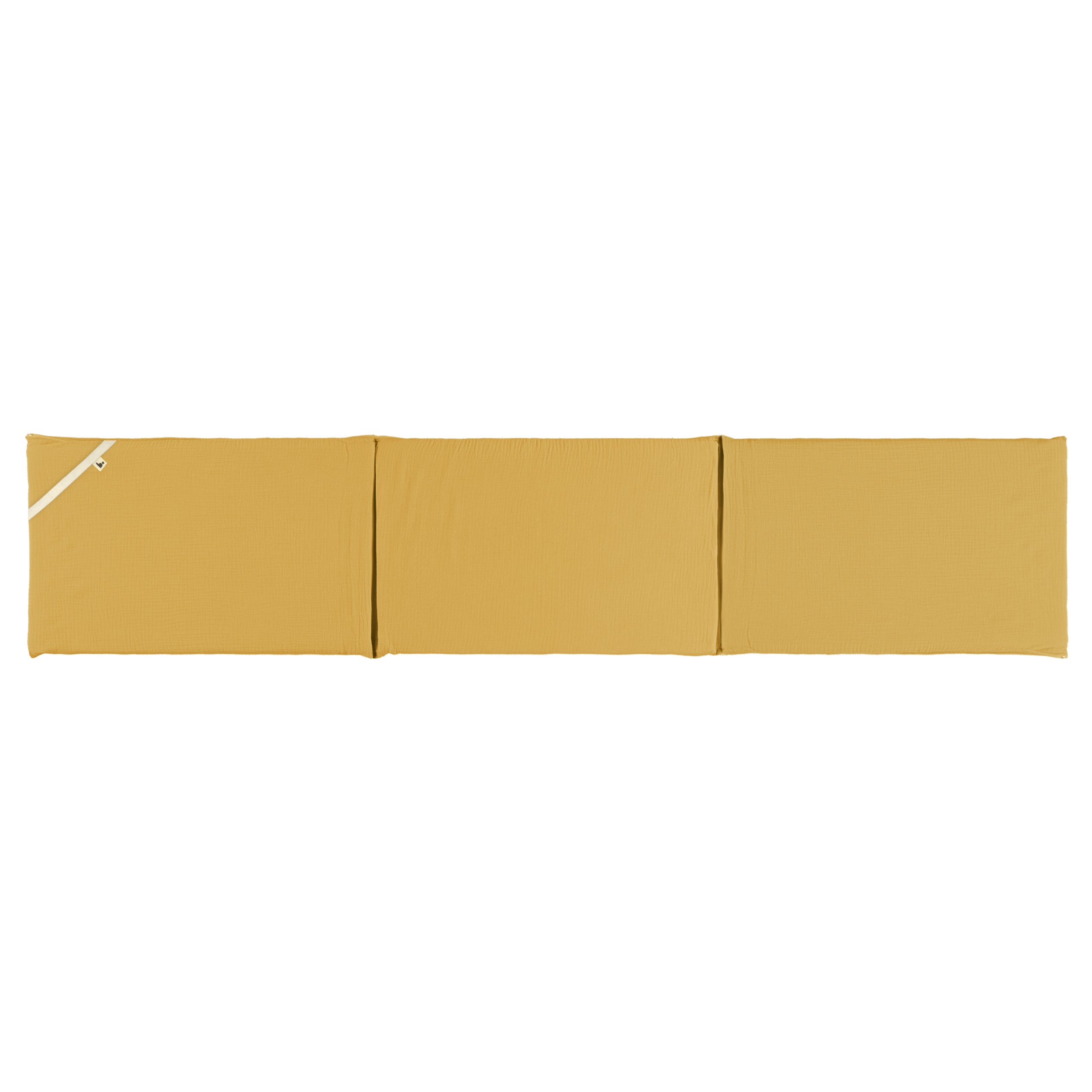 Protector cuna gasa mostaza Protector para cuna de 60cm. plain mostaza - Imagen 1