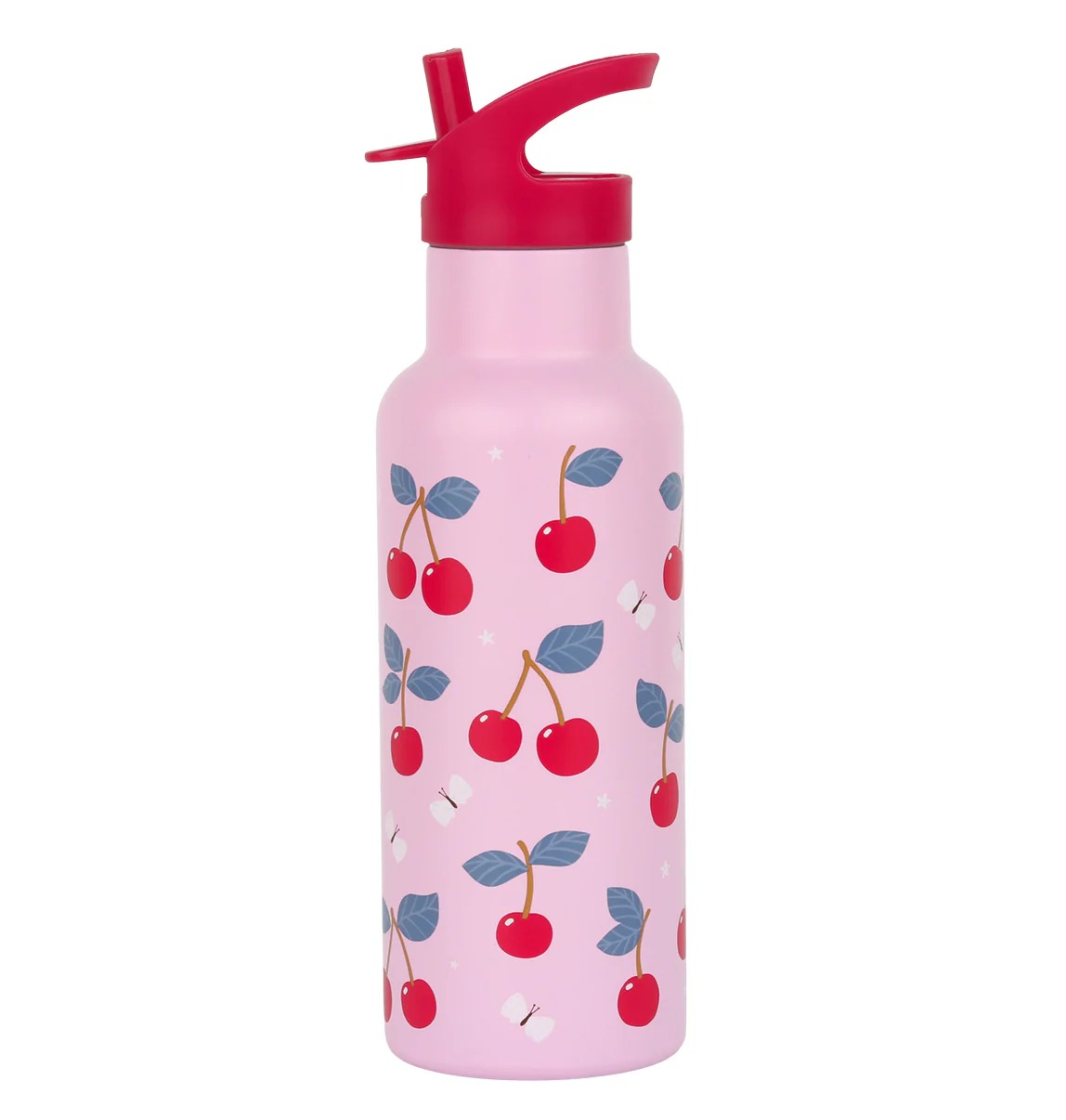 imgi_116_DBSXCH92-LR-1-XL-Stainless-steel-drink-bottle-Cherries Botella de acero térmica 500ml. Cerezas - Imagen 1