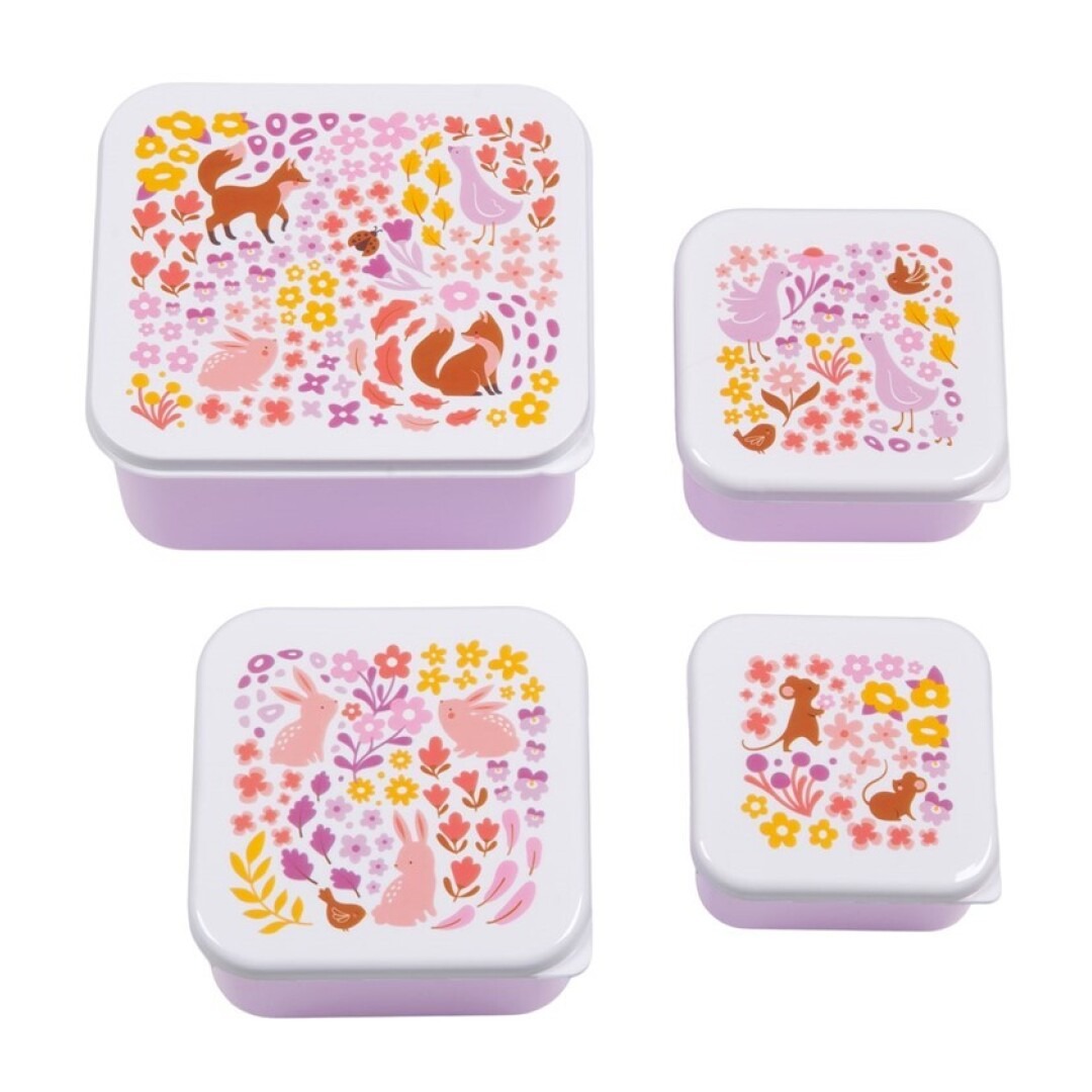 imgi_1_T8KY00018620 Set de 4 cajitas para alimentos Flores - Imagen 1